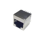 Мережевий конектор RJ45 female вертикальний без підсвітки